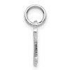 Black Bow Jewelry 14k White Gold, Sadie Collection, Mini Satin Script Initial N Charm - 2 of 4