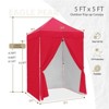 EAGLE PEAK 5x5 FT Pop up Canopy Instant Portable Tent with 4-Side Wall Panels - 3 of 4