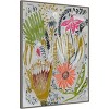32" x 42" Tropical Blooms I by Maya Woods: Amanti Art Framed Canvas - Modern Botanical Decor - 2 of 4