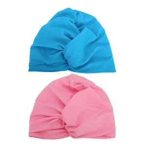 Unique Bargains Nylon Double Layer Swimming Cap 2 Pcs - 1 of 4