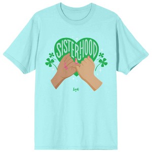 Luck Movie Sisterhood Crew Neck Short Sleeve Celadon Women's T-shirt - 1 of 3