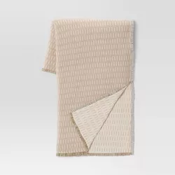 Kantha Solid Throw Blanket Neutral/Ivory - Threshold™