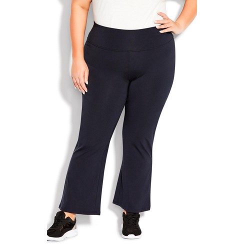 AVENUE | Women's Plus Size Pima Bootleg Legging Navy - tall - 14W/16W