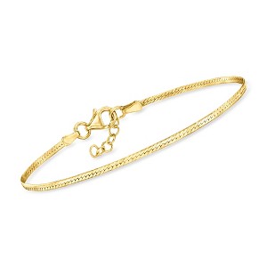 Pure Collection by Ross-Simons Italian 1.6mm 18kt Gold Vermeil Herringbone Bracelet - 1 of 4
