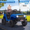 Costway 12V Kids Ride on Truck Car w/ Parental Remote 3 Speeds LED Lights & Music Player - 4 of 4
