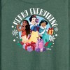 Women's - Disney - Merry Everything Lightweight French Terry Wide Neck Long Sleeve Graphic Shirt - 2 of 4