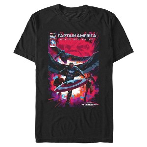Men's Captain America: Brave New World New Team Comic Book Cover T-Shirt - 1 of 4
