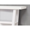 Laminate Console Table with 3 Open Shelves, Modern Narrow Accent Table for Entryway, Living Room, Office - 3 of 4