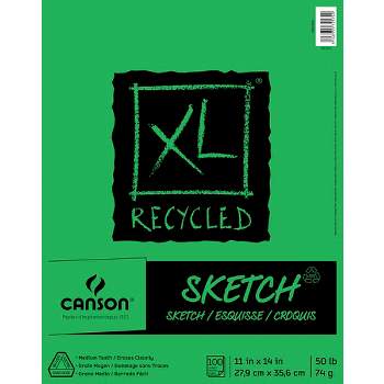 Canson Xl Recycled Sketch Pad, 9 X 12 Inches, 50 Lb, 100 Sheets : Target
