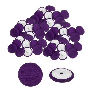 Unique Bargains Bridal Wedding Dress Suit DIY Satin Shiny Sewing Buttons 50 Pcs - 1 of 4