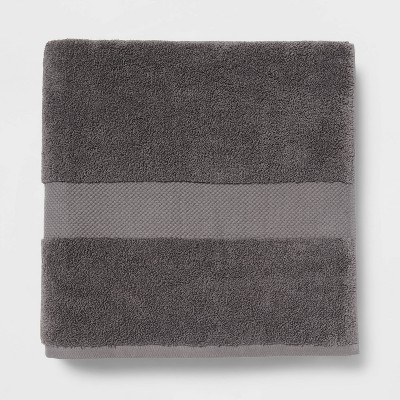 Performance Plus Oversized Bath Towel Dark Gray - Threshold™ : Target