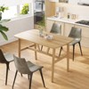 PexFix 47" Dining Table for 4-6 Person Wood Kitchen Table Modern Dinner Table with Sturdy Metal Frame for Dining Room Kitchen Nature - 2 of 4