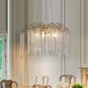LLHZSY 6-Light 23 3/5" W Contemporary Luxury Tassel Crystal Chandelier-Gold/Chrome - 3 of 4