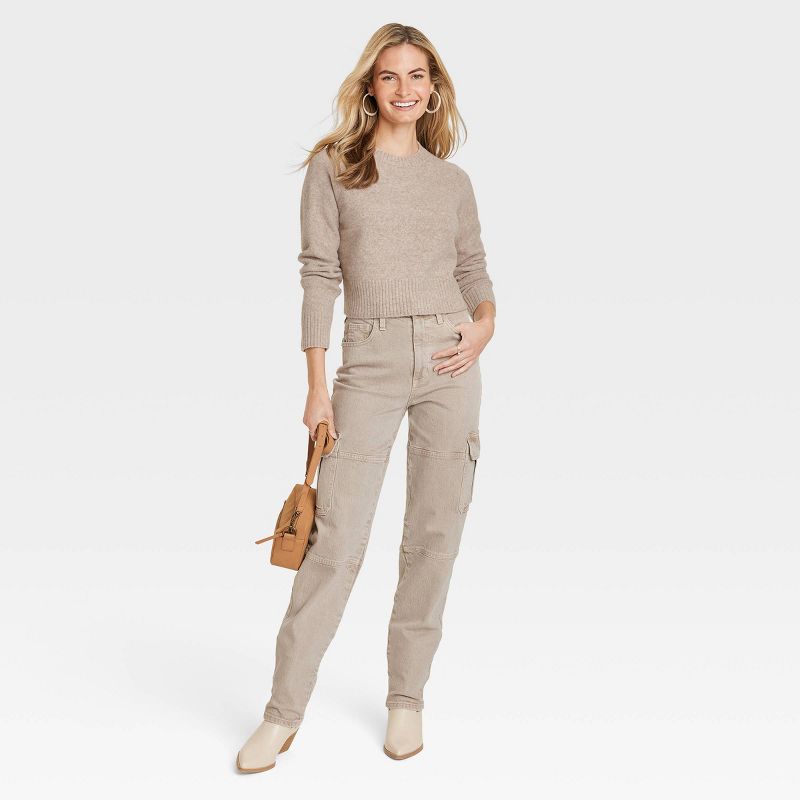 Women's Crew Neck Cashmere-Like Pullover Sweater - Universal Thread™, 3 of 10