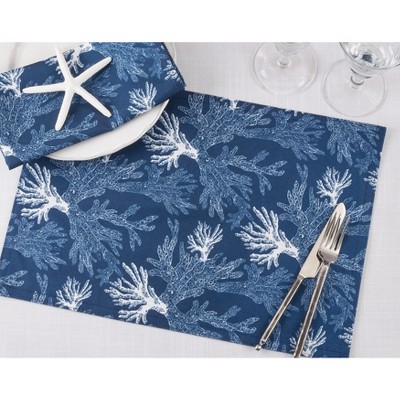 Saro Lifestyle Placemats With Sea Coral Design - Thumbnail 5
