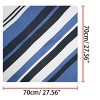 Allegra K Women's Stripe Print Square Scarves Head Scarf Neckerchief - 3 of 4