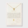 Tiny Tags 14K Gold Ion Plated Pineapple Pendant Necklace - Gold - 3 of 4