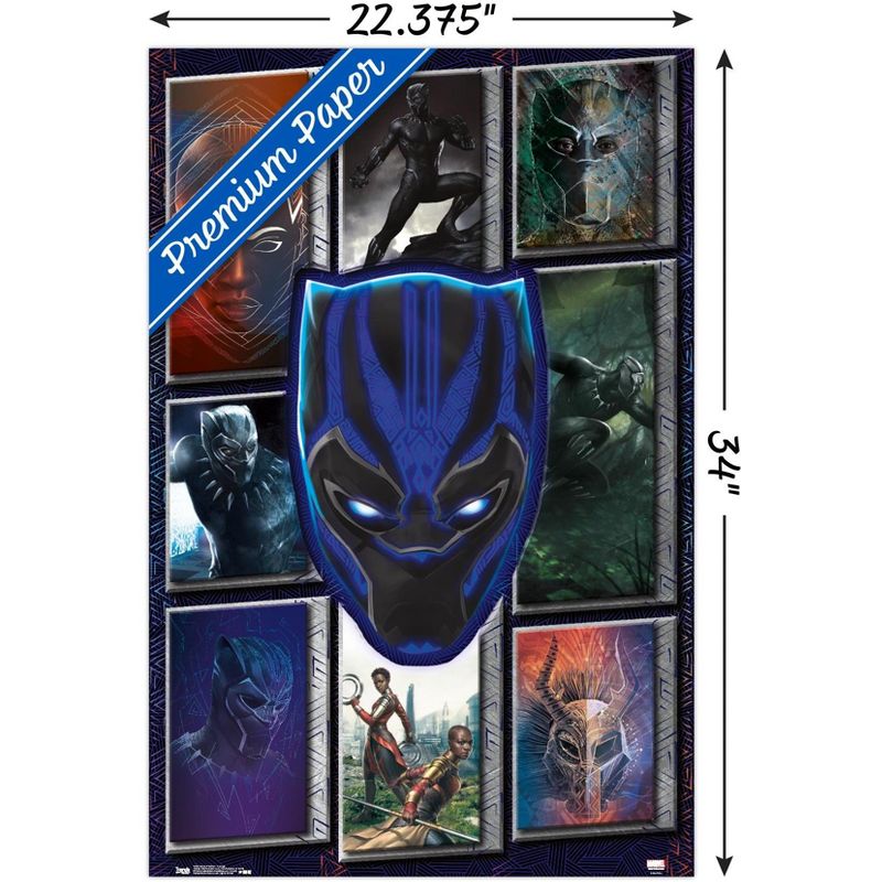 Trends International Marvel Cinematic Universe - Black Panther - Collage Unframed Wall Poster Prints, 3 of 6