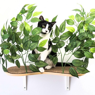 On2Pets Canopy Shelves Cat Beds - White