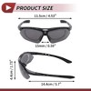 Unique Bargains Motorcycle Riding Goggles for Outdoor Sports Dirt Bike ATV Dark Gray Lens Black Frame 1Set - 4 of 4