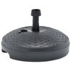 vidaXL Umbrella Base Anthracite Plastic Medium Durable Umbrella Base - 3 of 4