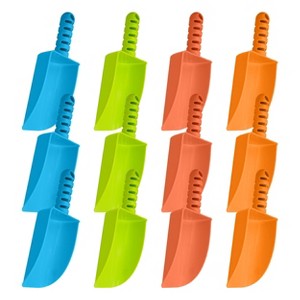 4E's Novelty 12 Pack Sand Shovels for Kids - Heavy Duty Plastic Beach Shovels, Great for Planting, Party Favors, Group Activities, and Sandbox Toys - 1 of 4