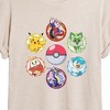 Women's - Pokémon - Sparkle Badges Oversized Graphic T-Shirt - 2 of 4