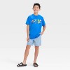 Boys' Super Mario Front and Back Short Sleeve Graphic T-Shirt - Blue - 4 of 4