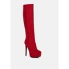 Nebula Rhinestone Embellished Stiletto Calf Boots Women - 2 of 4