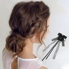 Unique Bargains Fashion Bow Ribbon Hair Clips Hairdo Clip 1 Pc - 2 of 4