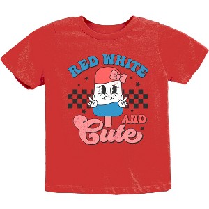 The Juniper Shop Red White And Cute Popsicle Youth Short Sleeve Tee - 1 of 4