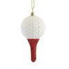 Cody Foster 4.0 Inch Golf Ball On Tee Sport Four 18Th Hole Course Tree Ornaments - 2 of 3