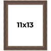 PosterPalooza | Photo Size Elegant Brown Picture Frame - UV Acrylic, Foam Board Backing, Hanging Hardware - 2 of 4
