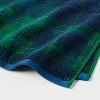 2pk Winter Wonderland Plaid Christmas Hand Towels Blue/Green - Threshold™ - 3 of 4