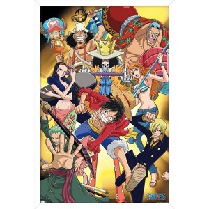 Trends International One Piece: Fishman Island - Crew Gold Framed Wall Poster Prints - 1 of 4