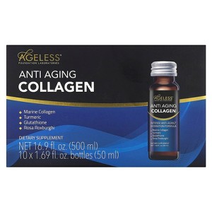 Ageless Foundation Laboratories Anti Aging Collagen, 10 Bottles, 1.69 fl oz (50 ml) Each - 1 of 3