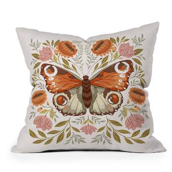 Avenie Morris Inspired Butterfly Outdoor Throw Pillow - Deny Designs