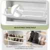 2-Drawer Glass Top Shoe Cabinet, Slender Entryway Organizer with LED Light, Tipping Bucket Rack for Hallway - 2 of 3