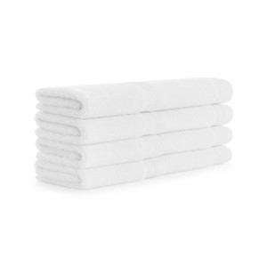 Aston & Arden Anatolia Washcloths (8 Pack), 13x13, 600 GSM, Linen-Inspired Baratta Dobby, Combed Cotton, Solid - 1 of 4