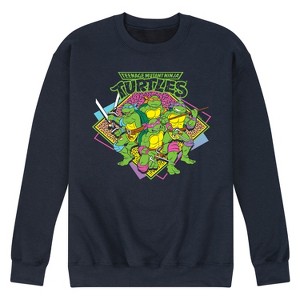 Men's - Teenage Mutant Ninja Turtles - 80s TMNT Graphic Fleece Sweatshirt - 1 of 4