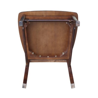 Java High Cross Back Solid Wood Side Chair Set