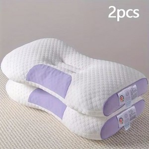 Kumasinova 1PC/2PCS 3D Knit Cotton Massage Pillows,Orthopedic Bed Pillows for Neck and Shoulder Pain Relief,Best Pillows for Sleeping with Memory Foam - 1 of 4