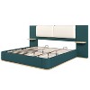 CAVINAS Queen Upholstered Bed with Panel,Sturdy Bed Frame with Anti-Collision Soft Rounded Corners,Platform Footboard Bed for Bedroom - 4 of 4