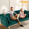 MOONMISS Polyester Sofa Set Loveseat Sofa with Metal Feet , 65"Convertible Futon loveseat - 2 of 4