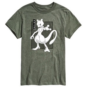 Men's - Pokémon - Mewtwo Manga Short Sleeve Graphic T-Shirt - 1 of 4