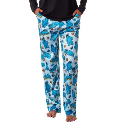 Sesame Street Women's Cookie Monster Tossed Print Sleep Pajama