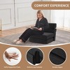 3-in-1 Convertible Folding Sleeper Chair Sofa Bed Lazy Couch with Pillow Fabric for Living Room - 3 of 4