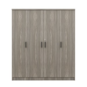 NicBex 67.90"H Armoire Mirror Wardrobe Closet Storage Cabinet with 4 Doors & Shelves & Drawer for Bedroom - 1 of 4