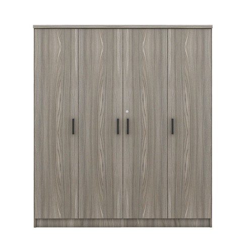 NicBex 67.90"H Armoire Mirror Wardrobe Closet Storage Cabinet with 4 Doors & Shelves & Drawer for Bedroom - image 1 of 4