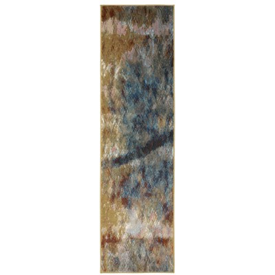 Oriental Weavers Venice 8123X Blue/ Gold Indoor Area Rug - 2'3" x 7'6"